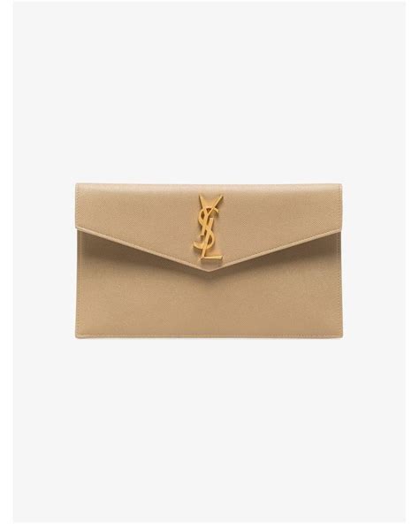 ysl black uptown clutch|ysl uptown pouch dark beige.